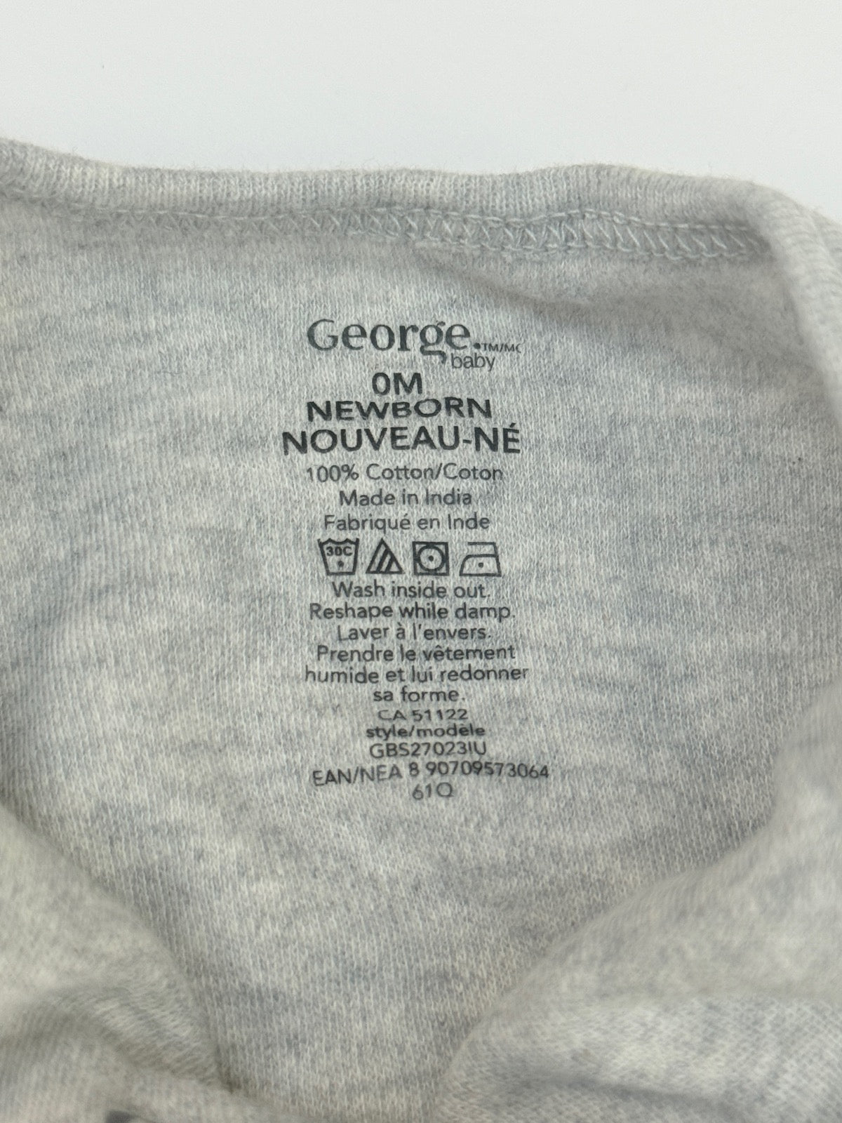 George Baby Hello World Bodysuit Newborn