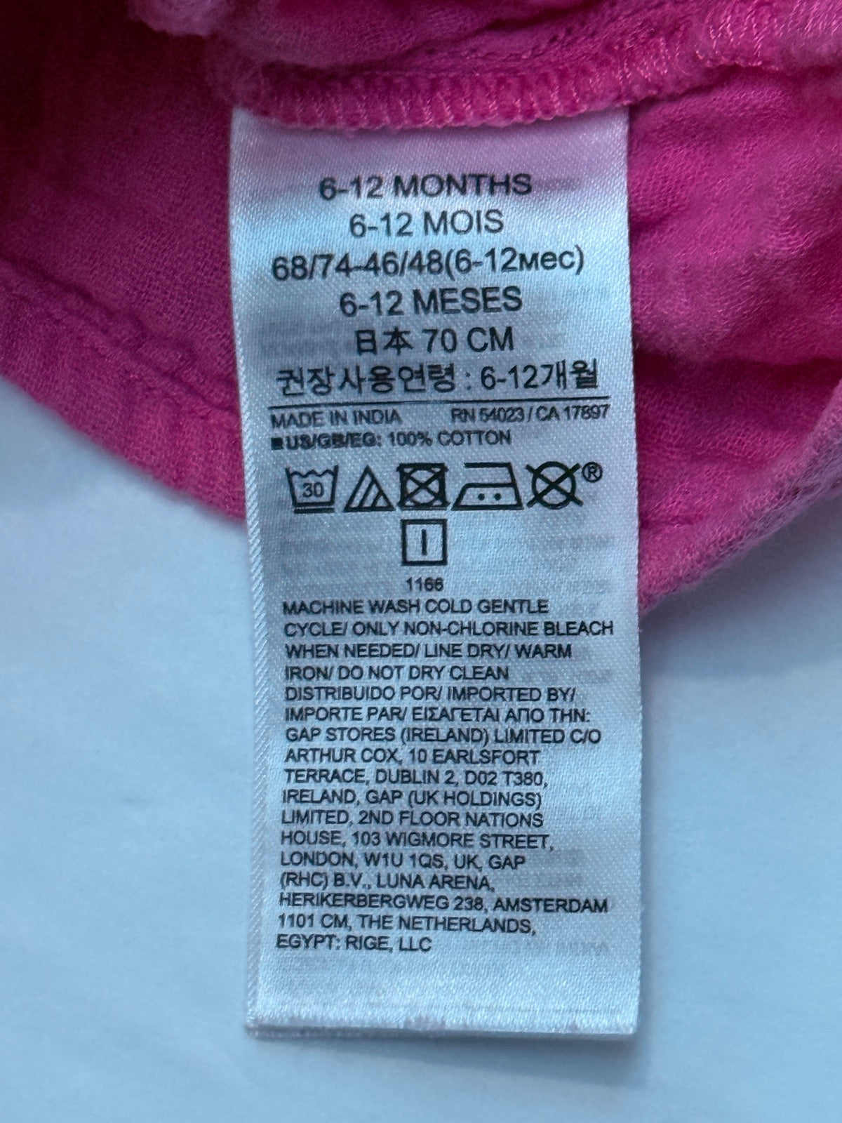 Baby Gap Color-Block Crinkle Romper 6-12M