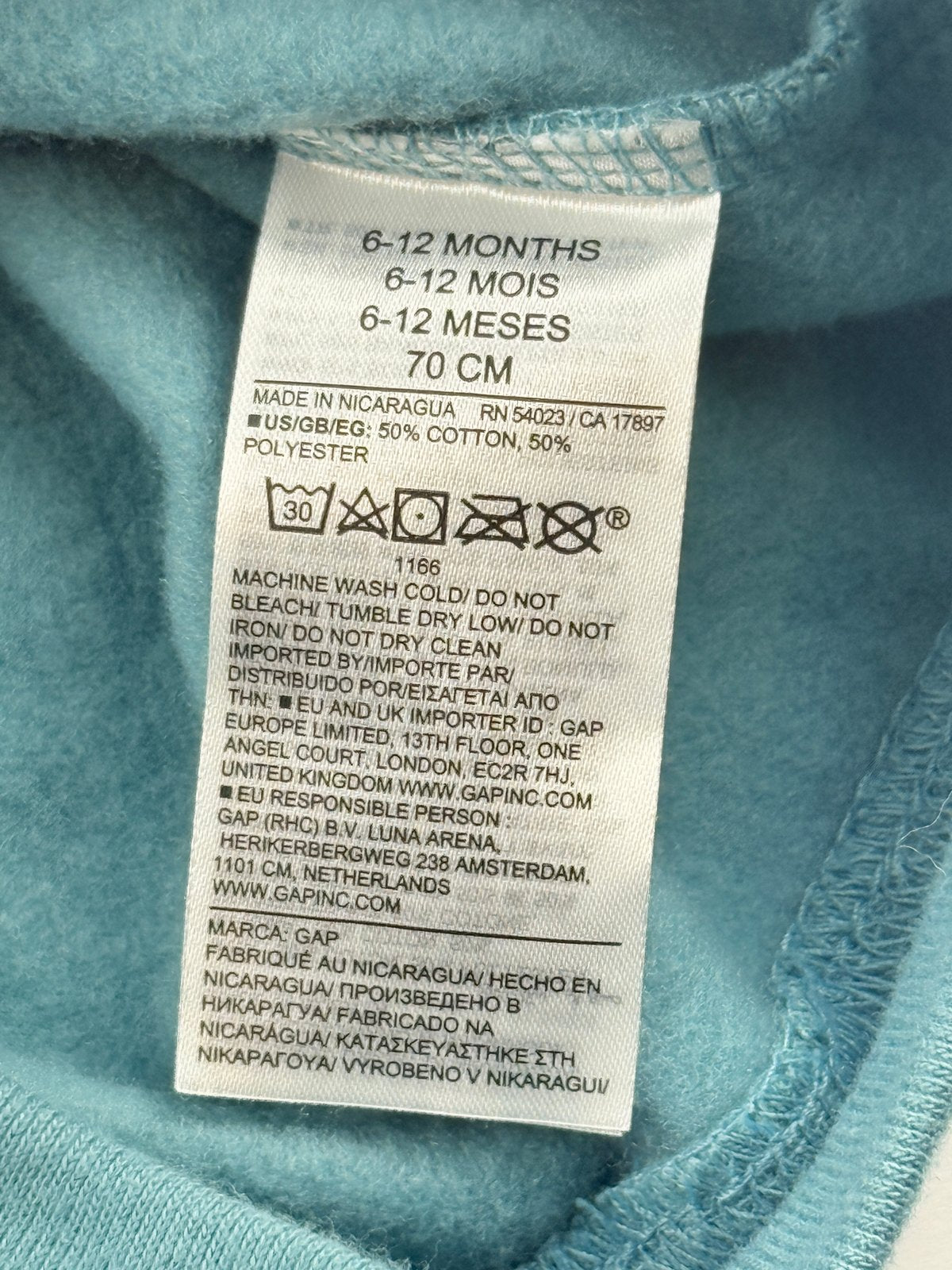baby Gap Bluey Teal Sweatshirt 6-12M