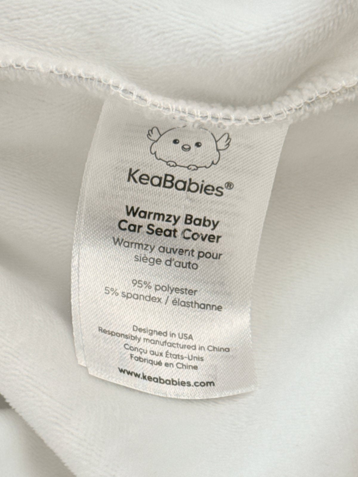 KeaBabies Warmzy Baby Car Seat Cover Gray