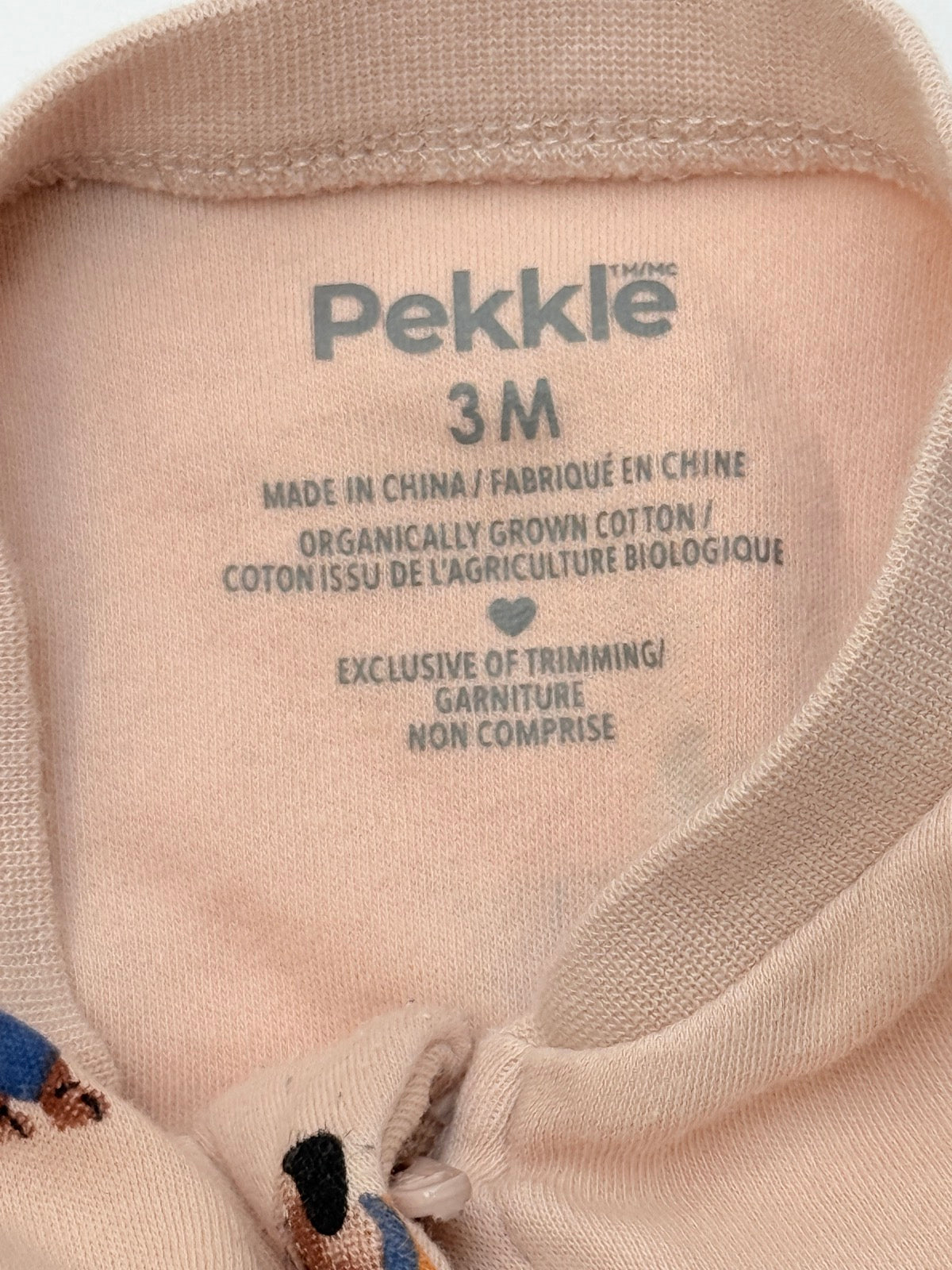 Pekkle Dachshund Print Footed Sleeper 3M