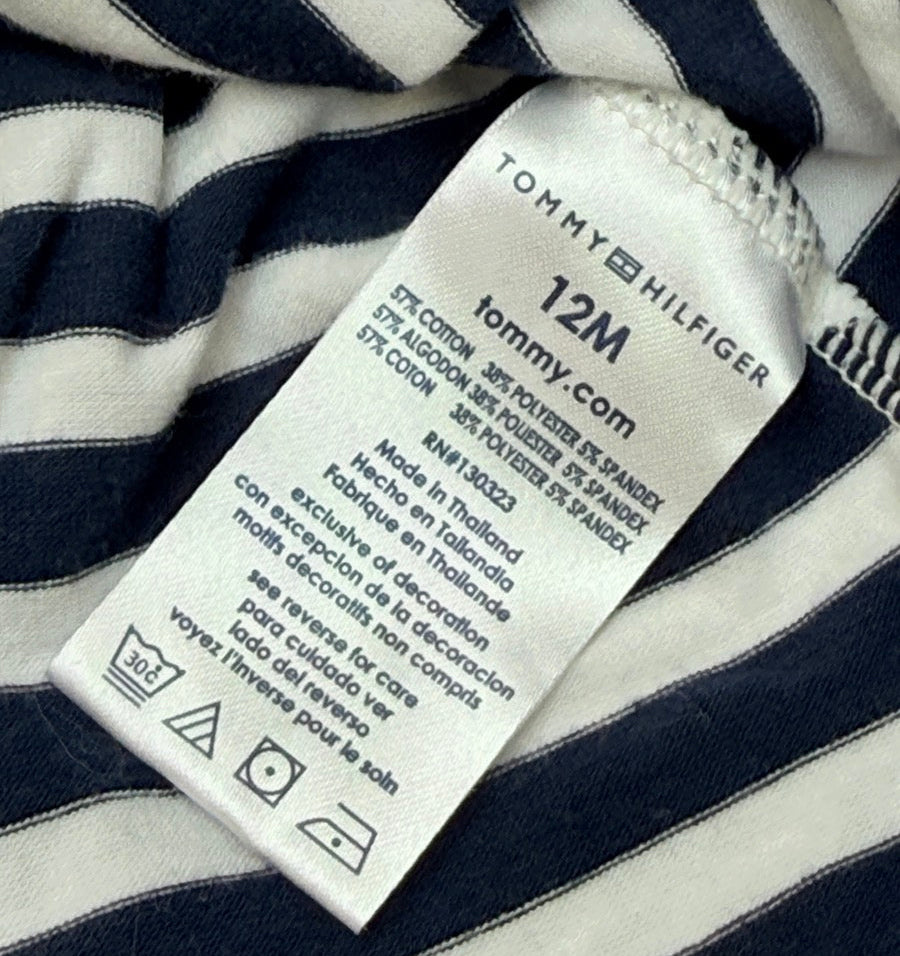 Tommy Hilfiger Striped Bow Dress 12M
