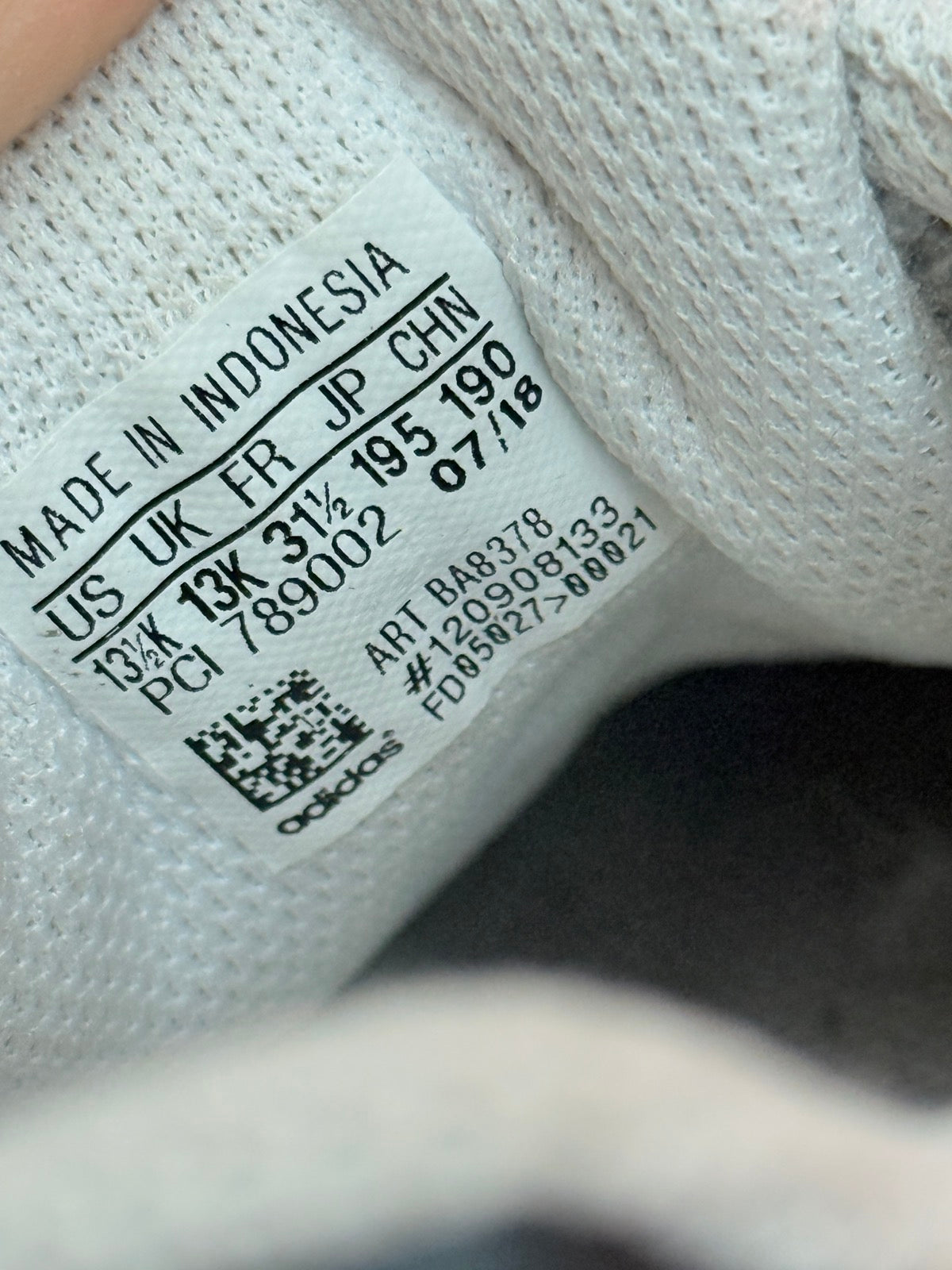 Adidas Superstar White Black Sneakers Size 13K