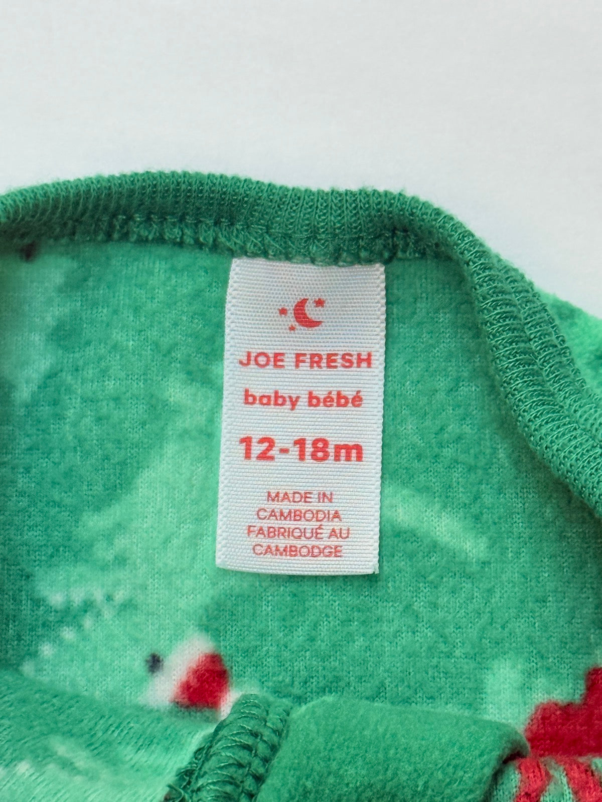 Joe Fresh Dinosaur Fleece Footed Sleeper 12-18M
