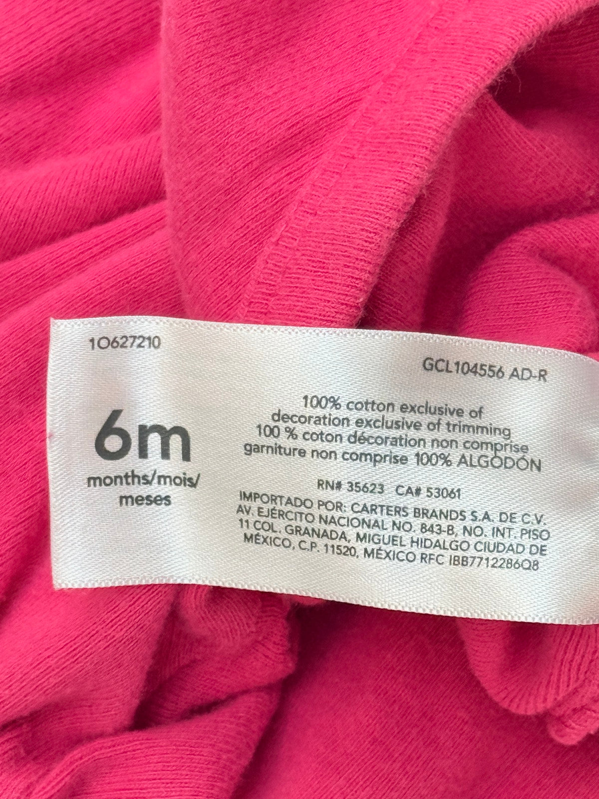 Carter's Pink Owl Bodysuit 6M