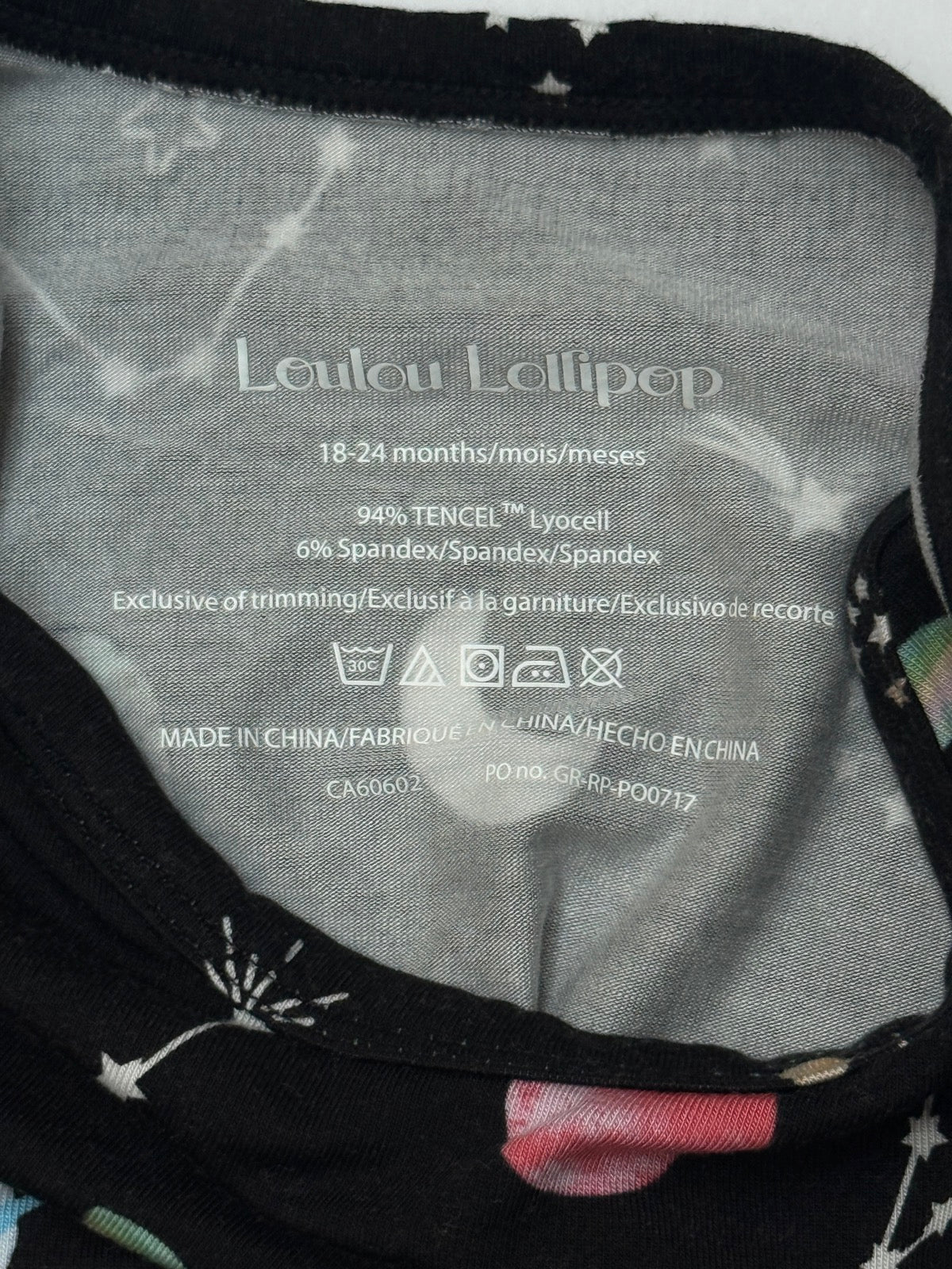 Loulou Lollipop Galaxy Onesie 18/24m