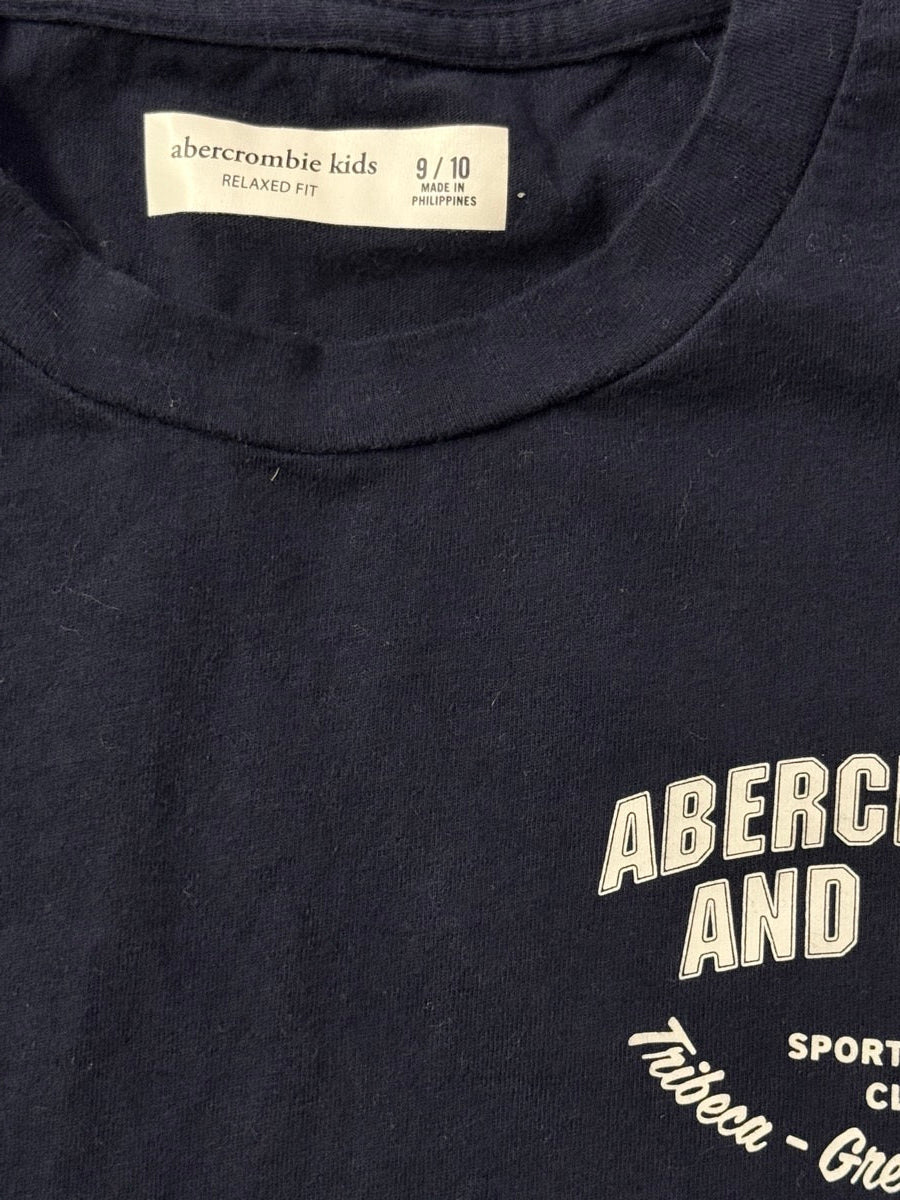 T-shirt Abercrombie Kids bleu marine taille 9/10