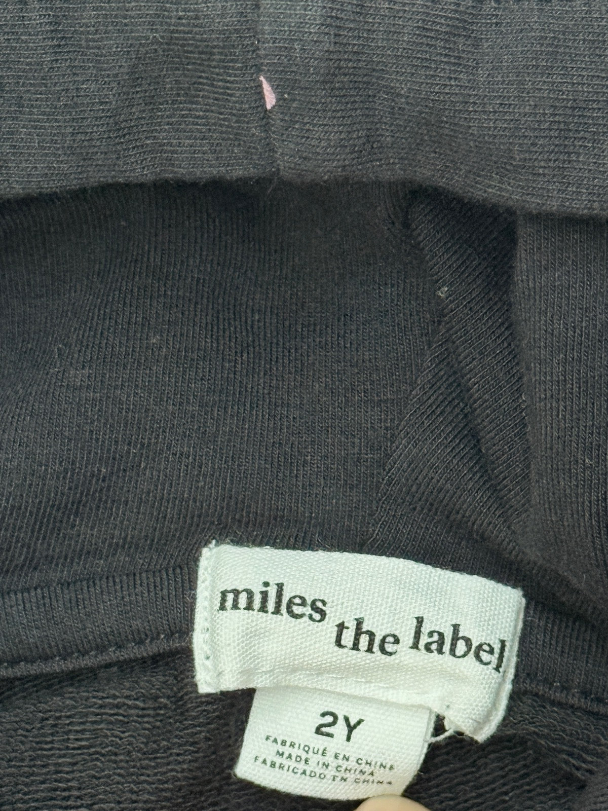 Miles The Label Black Floral Hoodie 2Y