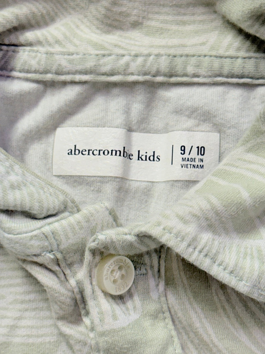 Polo Abercrombie Kids imprimé feuilles, taille 9/10