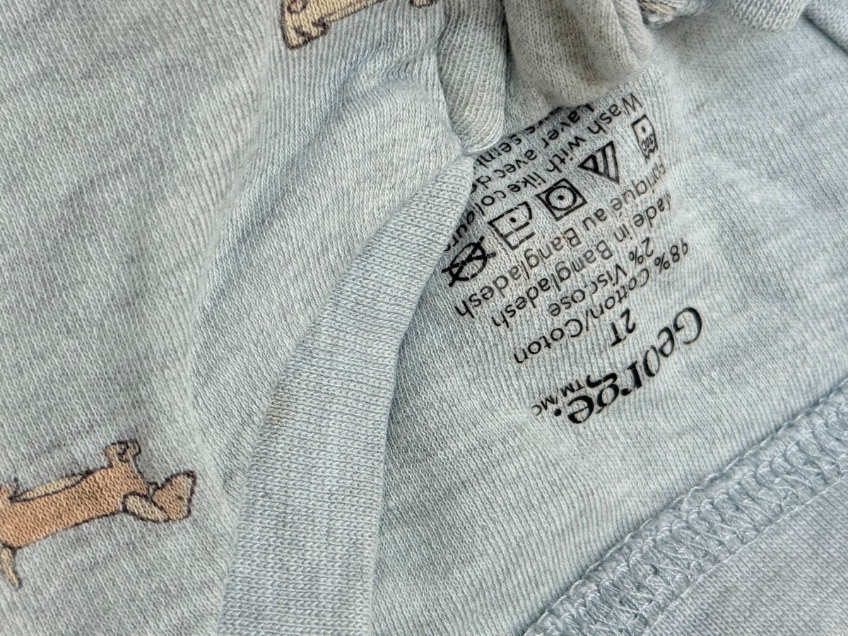 George Dachshund Print Sleeper 2T