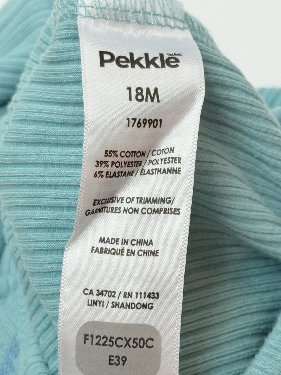 Pekkle Striped Short Sleeve Bodysuit 18M