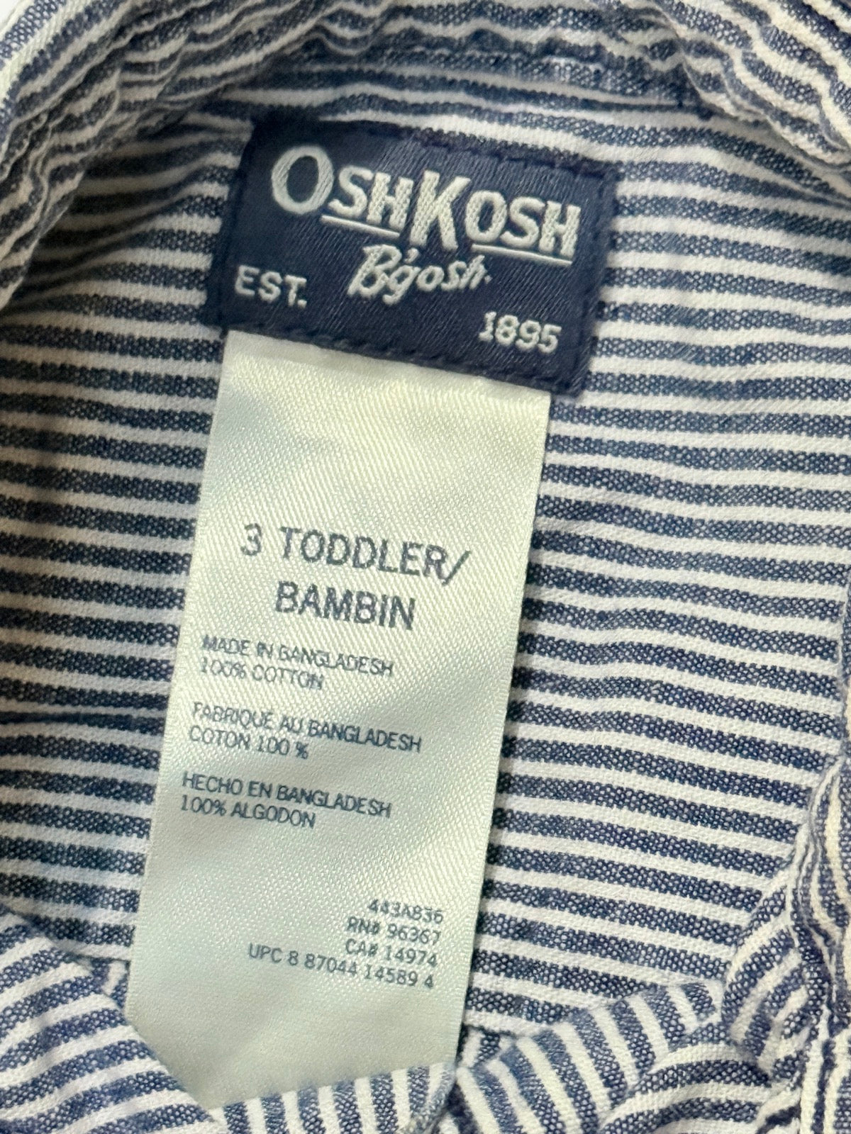 OshKosh B'gosh Striped Button-Up Shirt 3T