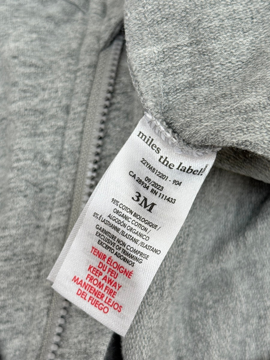 Miles The Label Grey Romper 3M