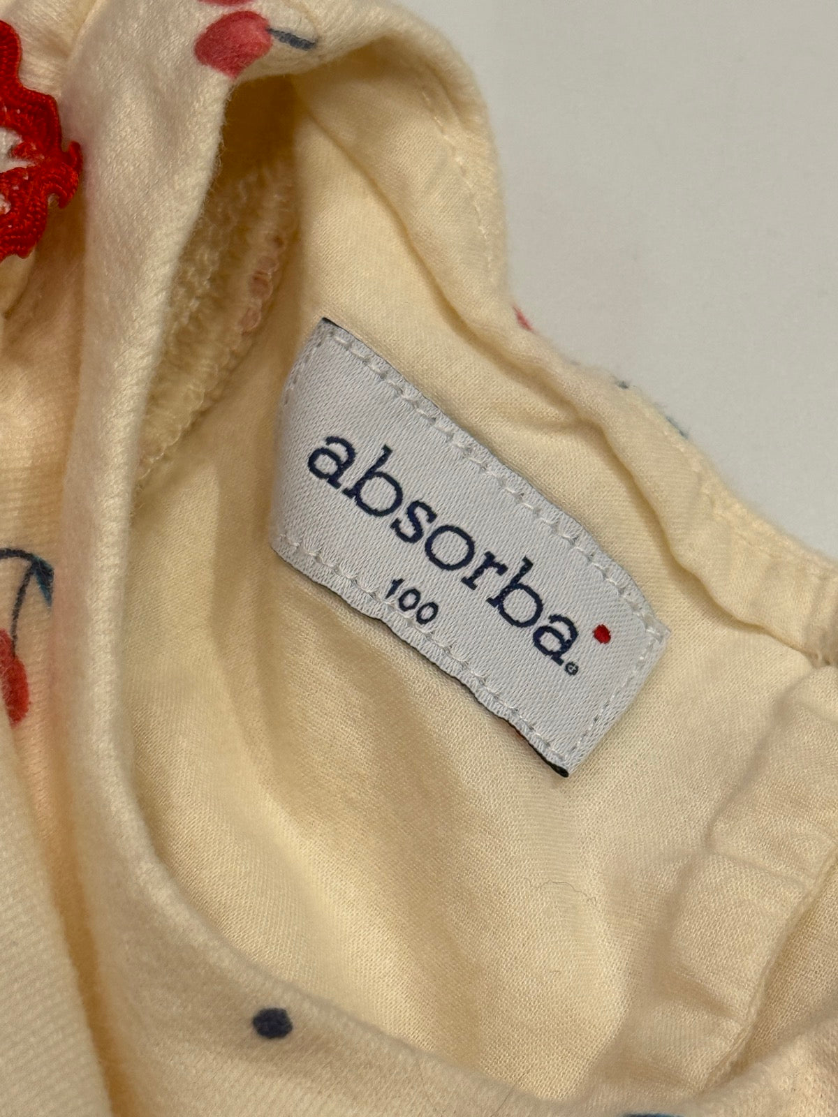 Absorba Cherry Print Dress Size 24M