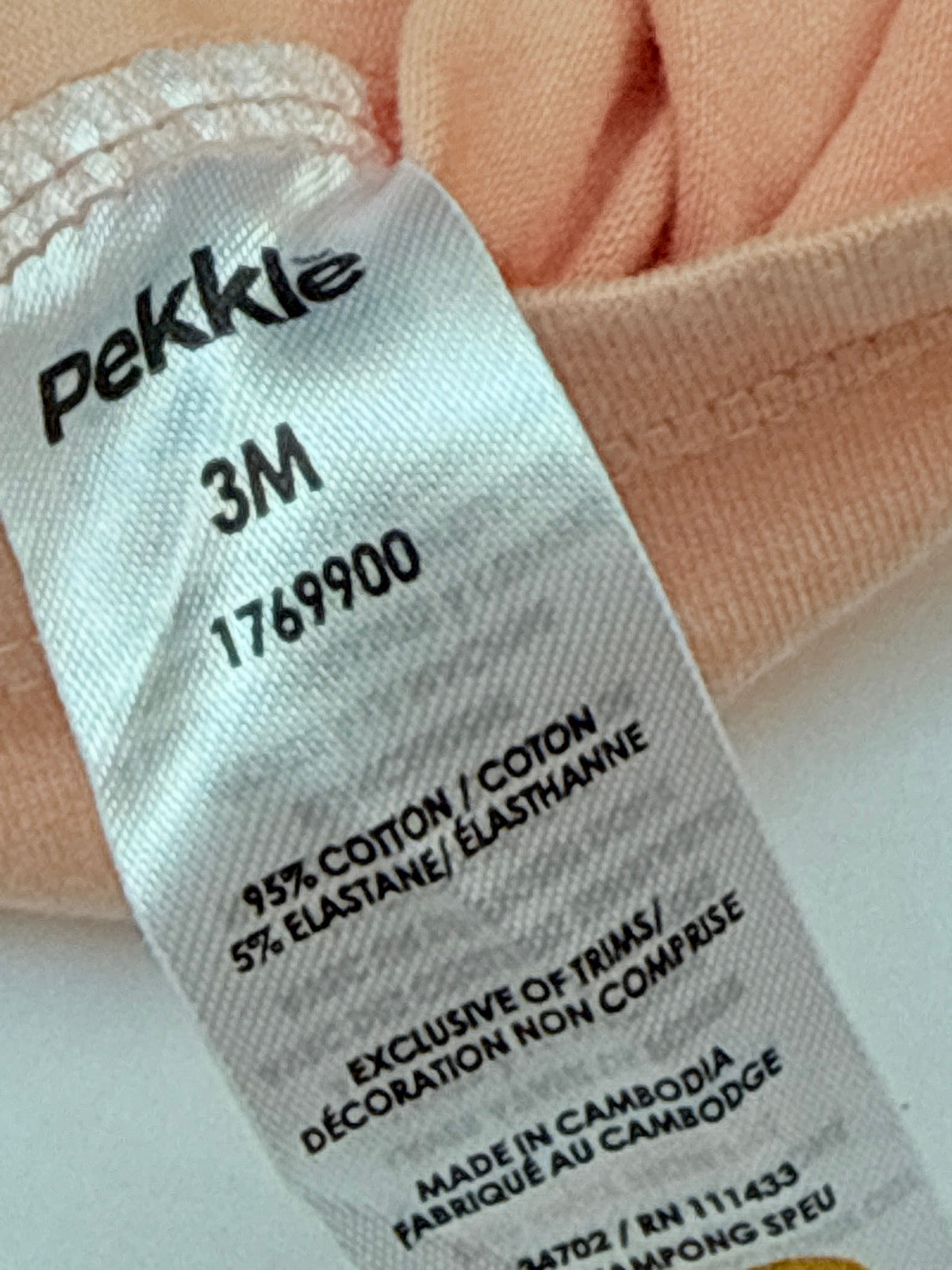 Pekkle Fruit Print Flutter Sleeve Tee 3M