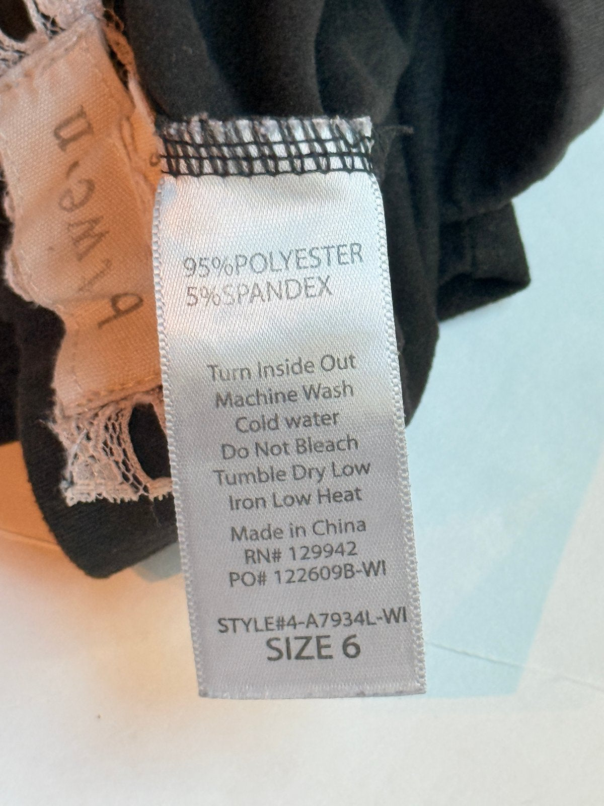 b.ween Black Leggings Size 6