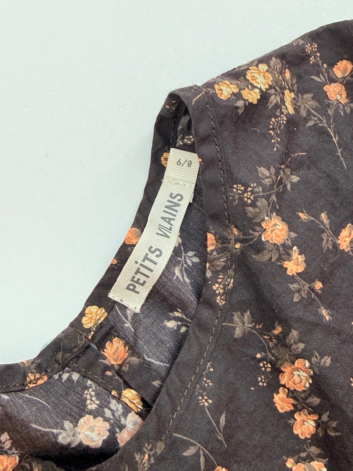 Petits Vilains Floral Dark Dress Size 6 8