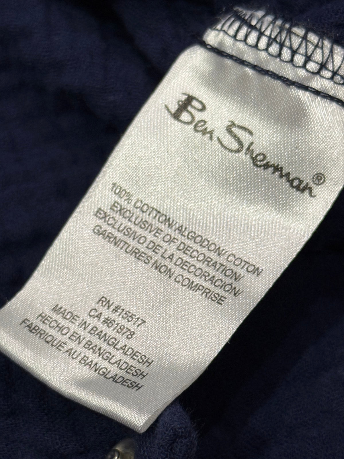 Ben Sherman Navy Polo Shirt 3-6M