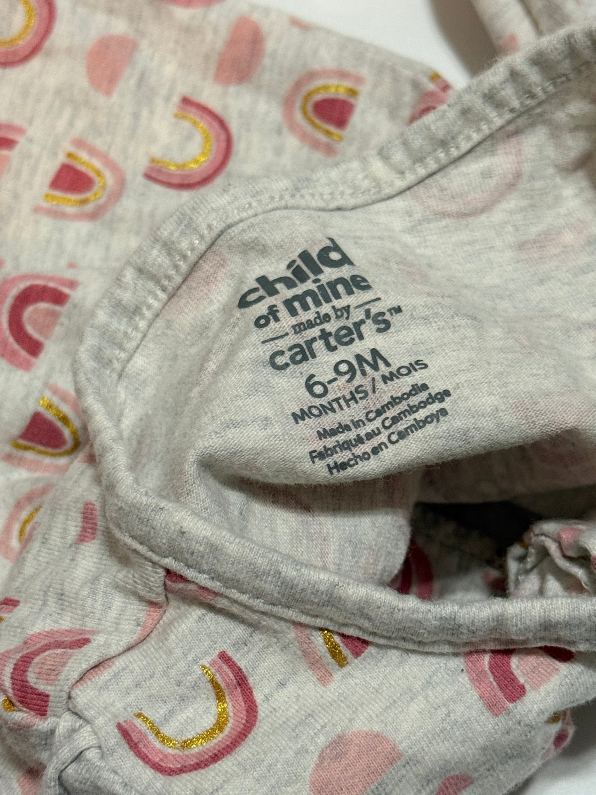 Carter's Rainbow Print Romper 6-9M