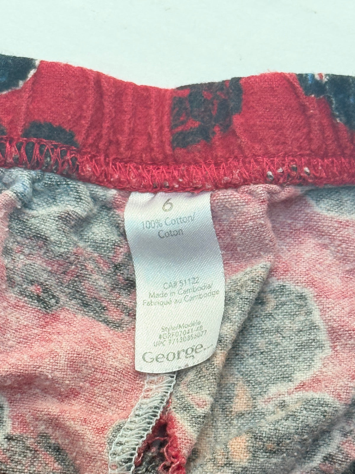 George Monster Truck Flannel Pajama Size 6