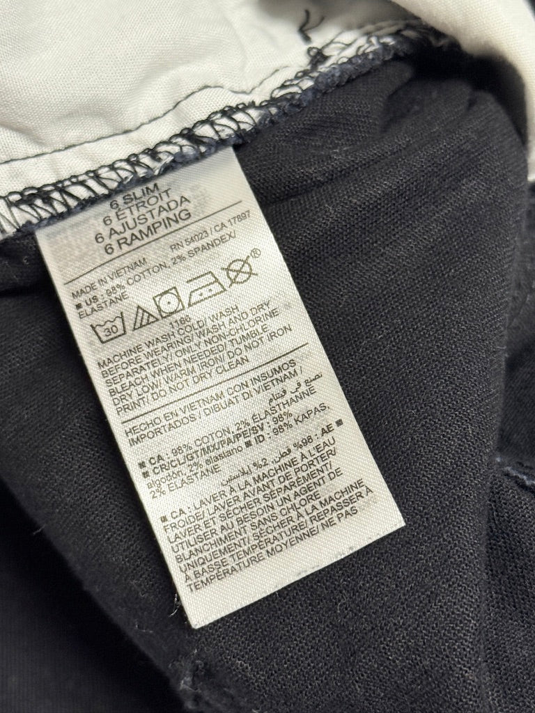 Old Navy Black Pants 6Y Slim