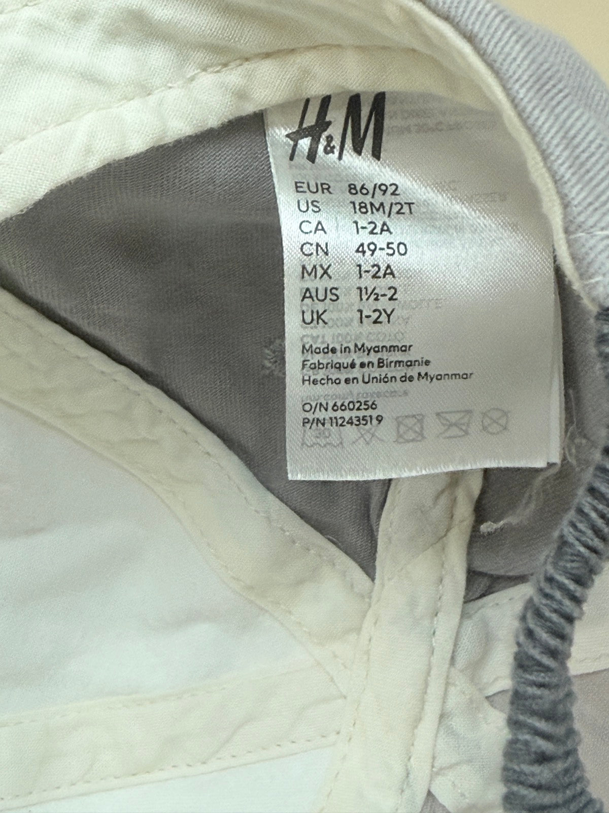 H&M Baby Caps 2-Pack Size 18M/2T