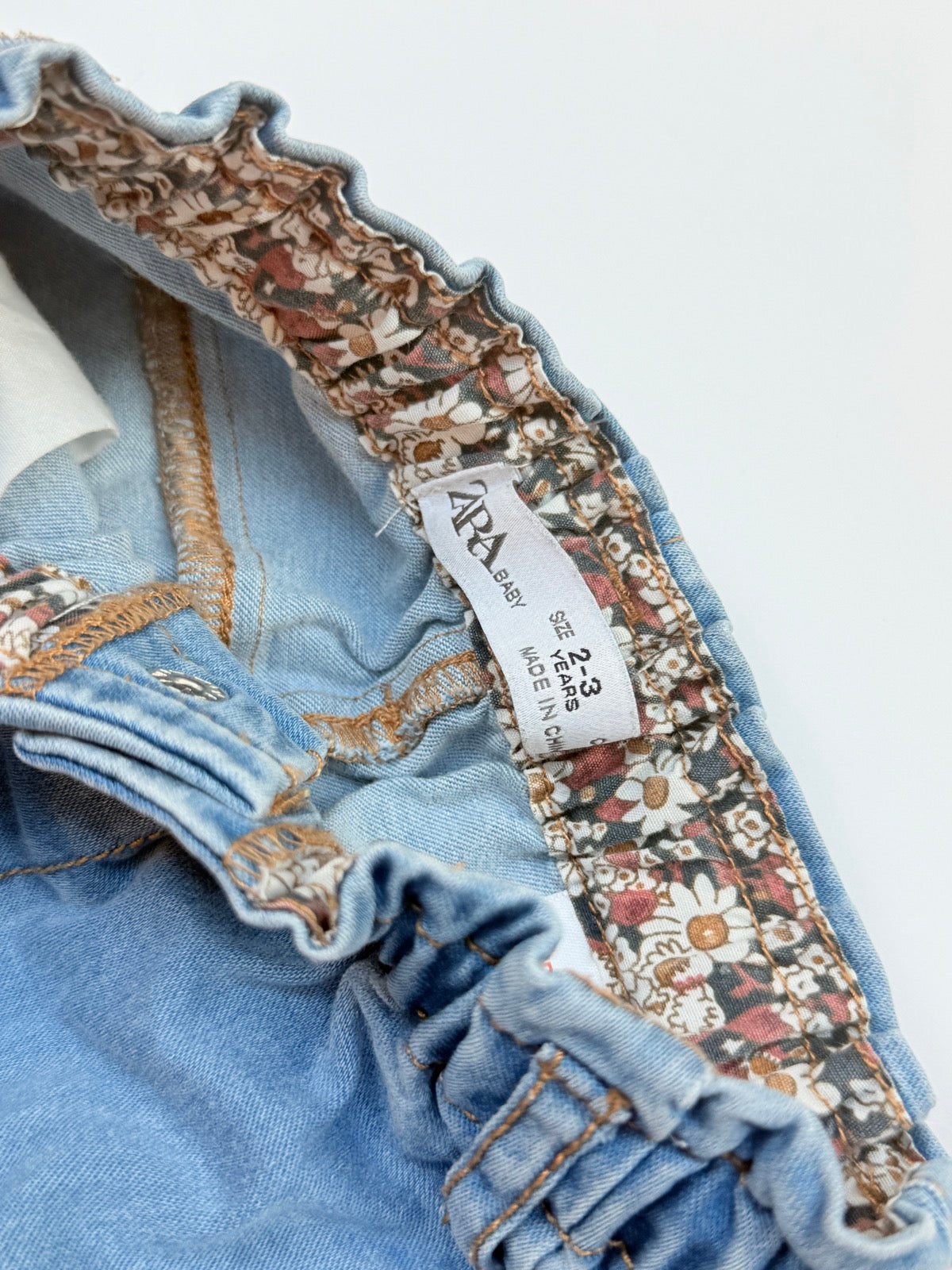 Zara Baby Light Wash Denim Jeans 2-3Y