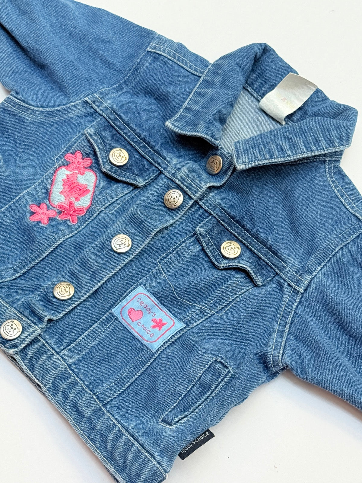 Teddy's Choice PopGirls Denim Jacket Size 3-6m