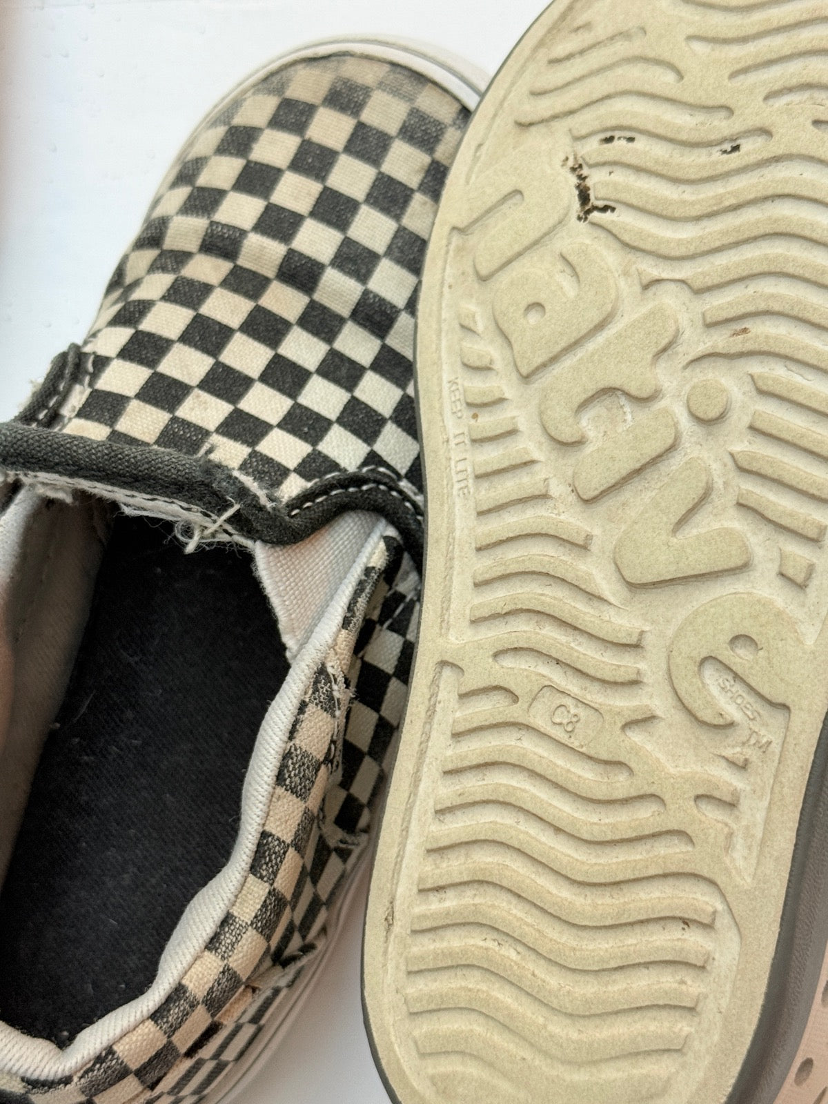 Vans Checkerboard Slip-On Sneakers Toddler 8