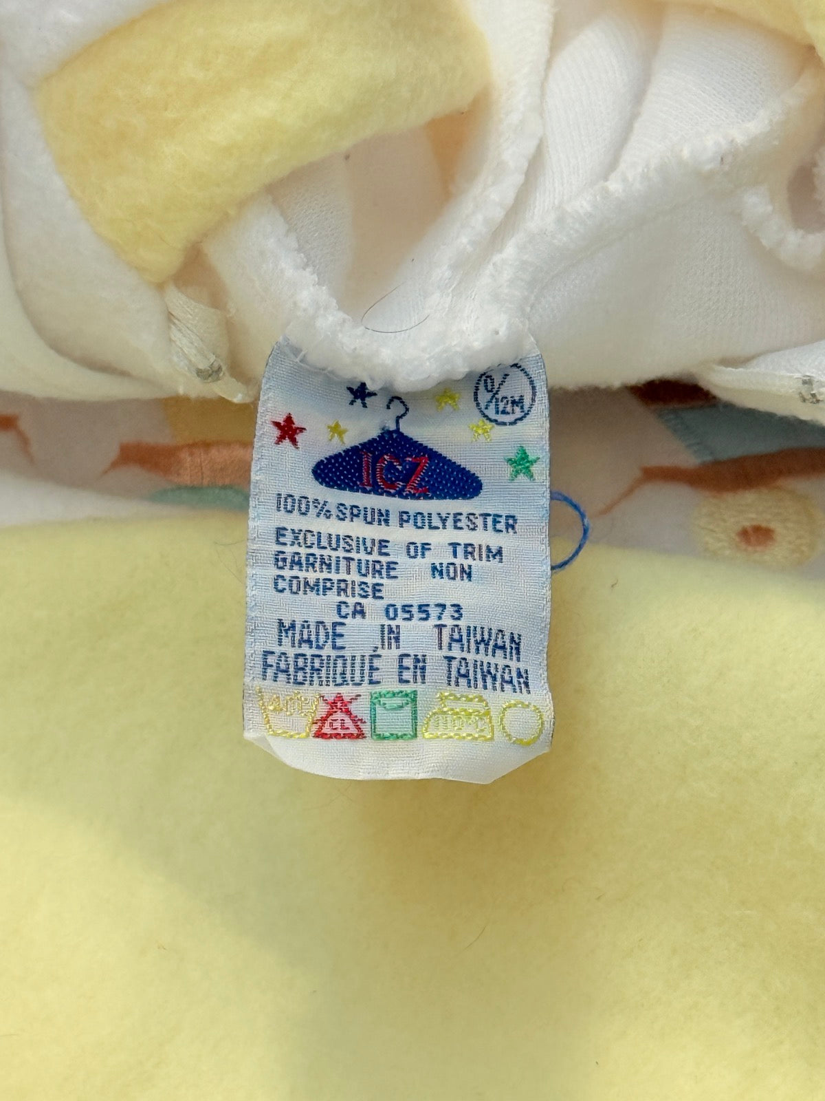 Vintage - ICZ Bunny Bear Train Fleece Sleep Sack 0-12M