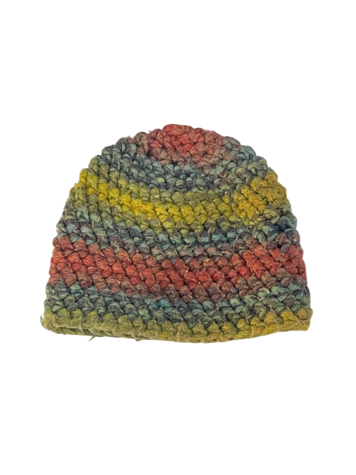 Handmade Crochet Multicolor Beanie Hat 1-4Y