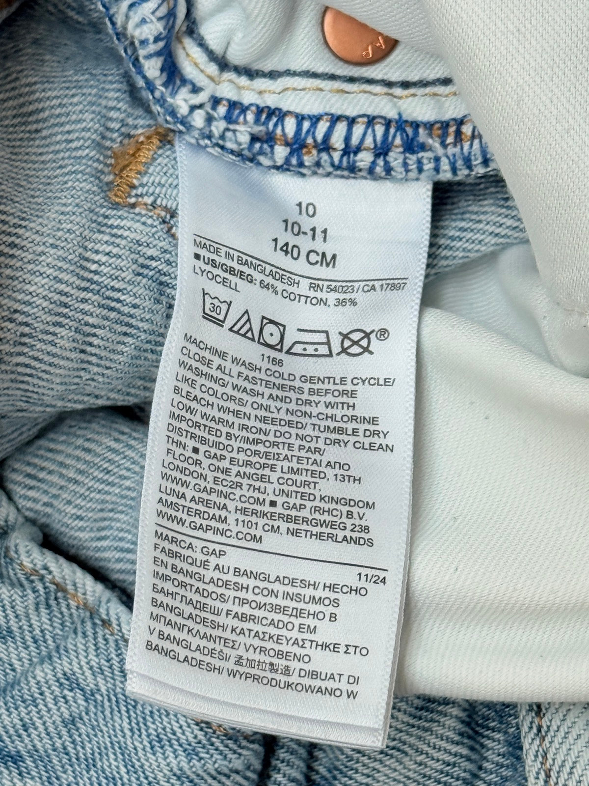 GapKids '90s Loose Denim Shorts Size 10