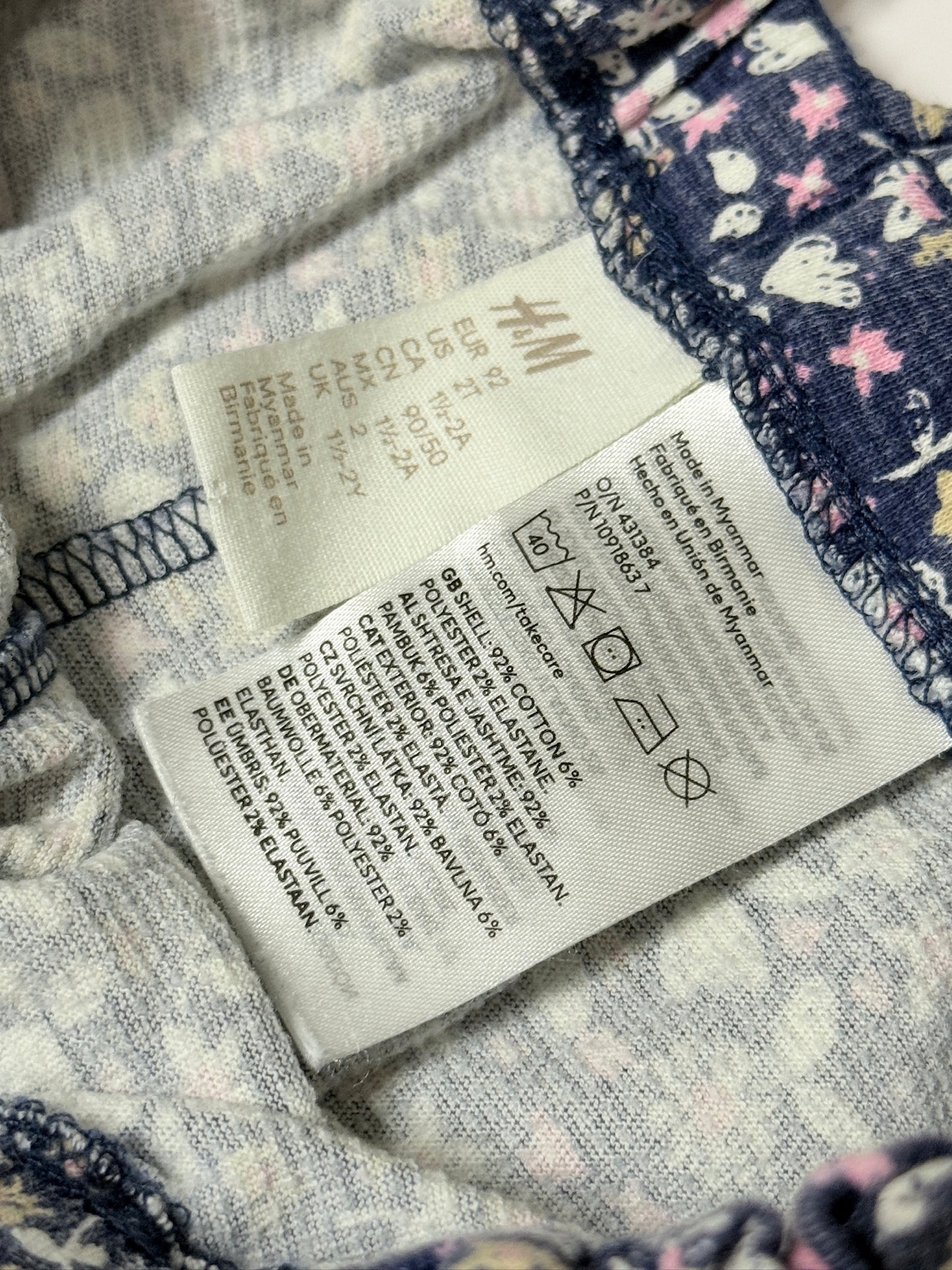 H&M Floral Pants - 1.5-2T