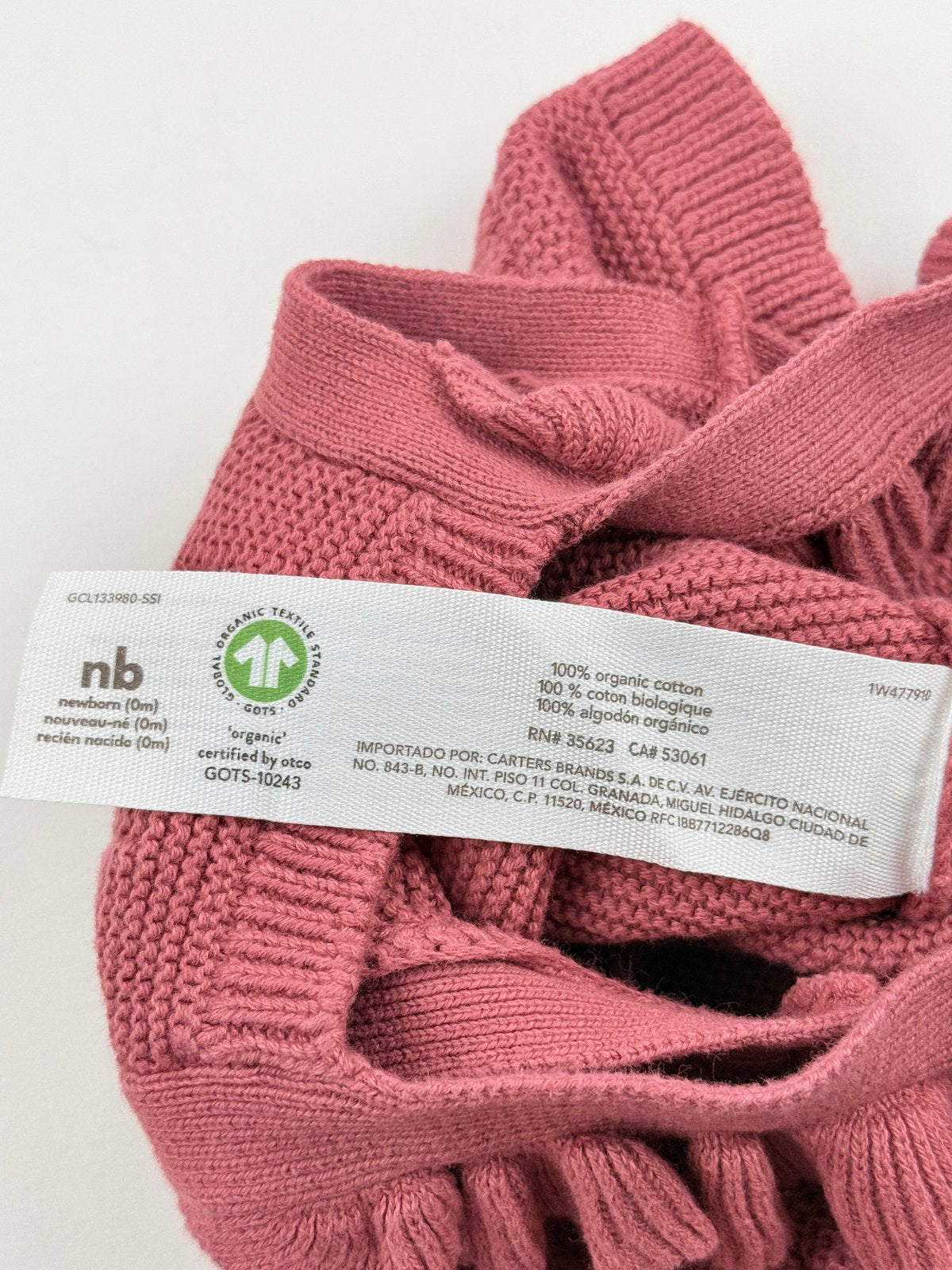 Little Planet Knit Ruffle Overalls Size NB