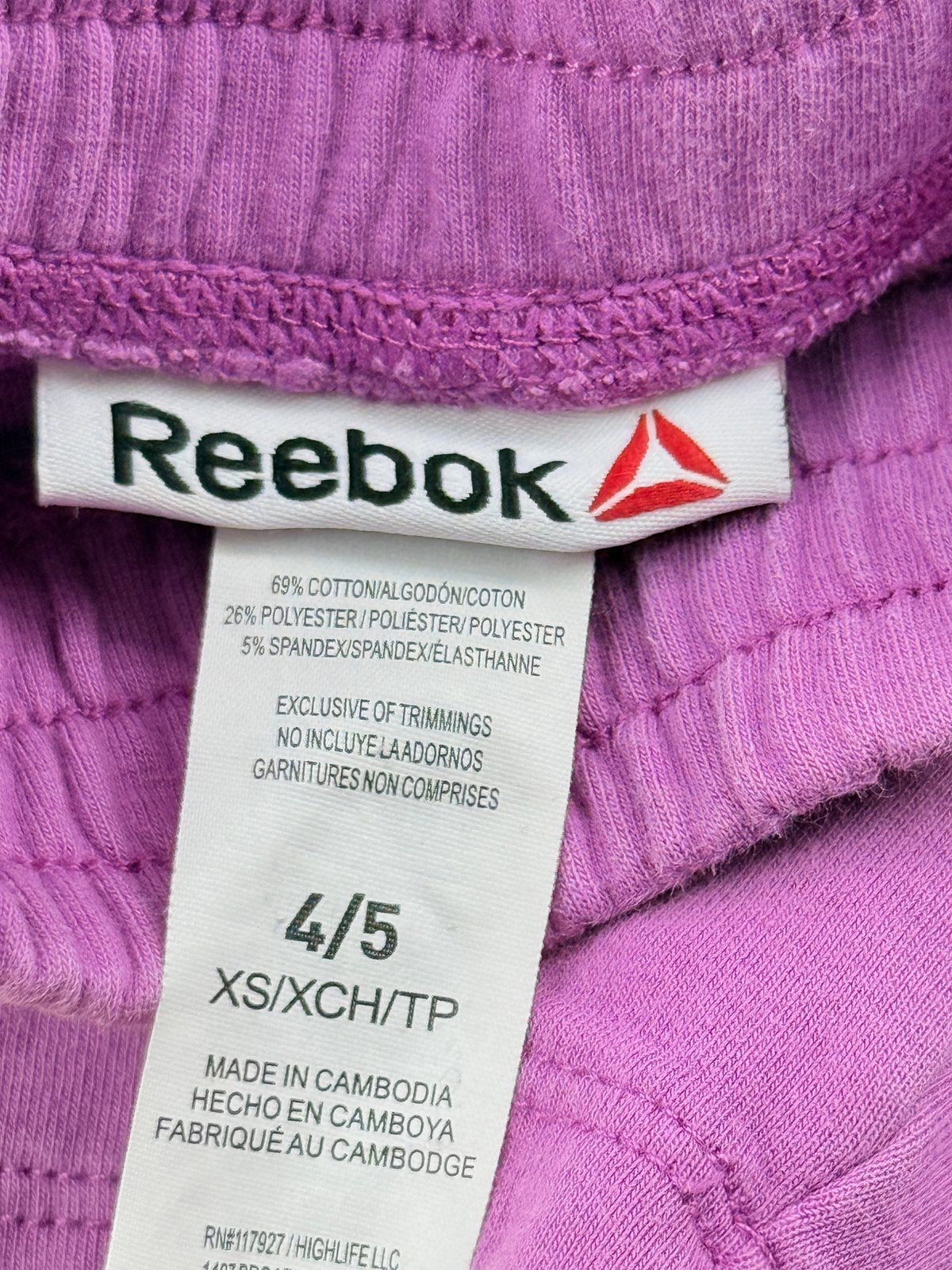 Reebok Purple Shorts Size 4/5