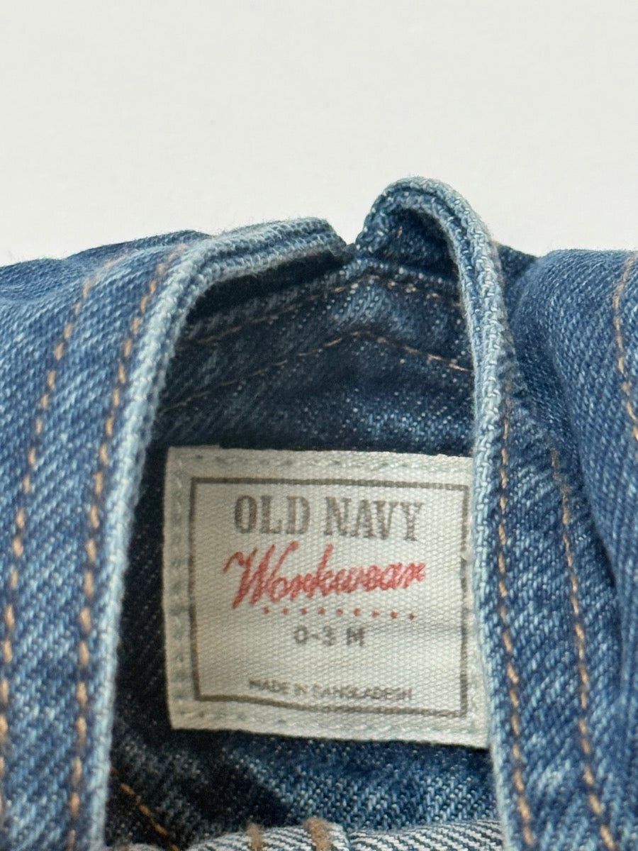 Old Navy Denim Overalls 0-3M