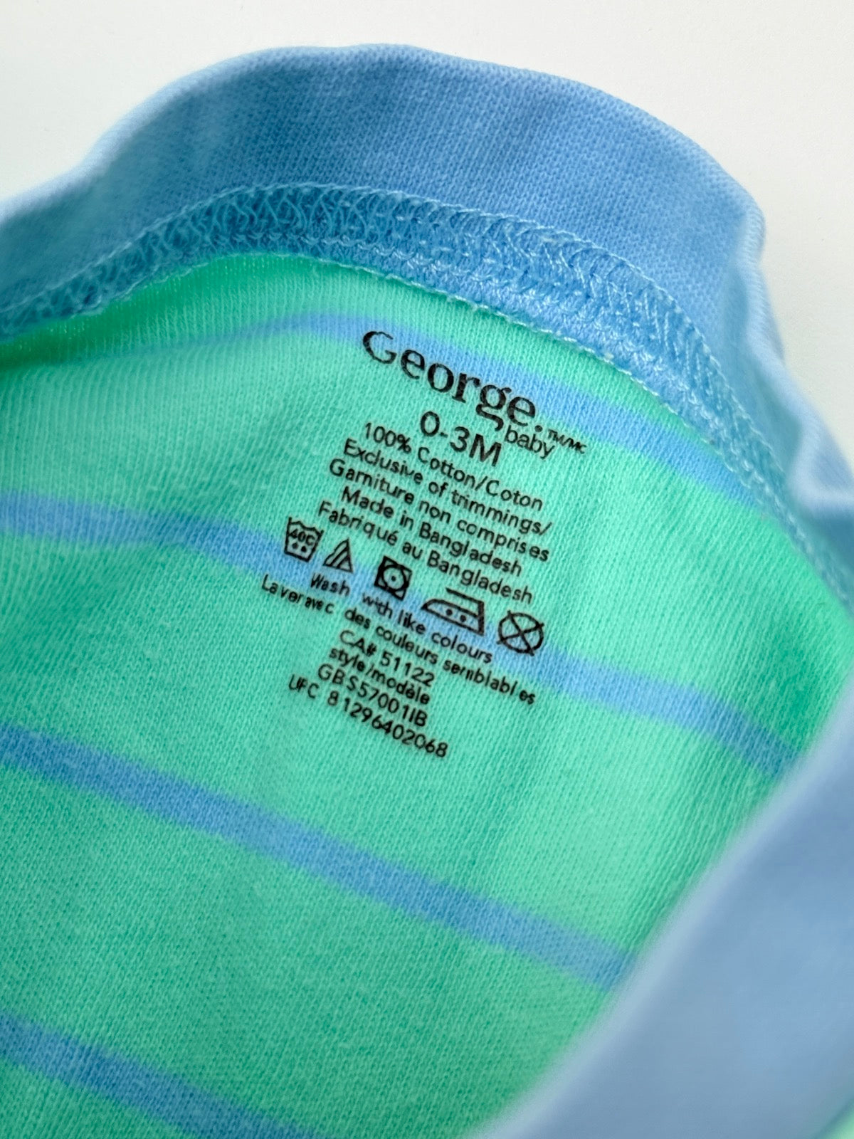 George Baby Sleeper 2-Pack 0-3M