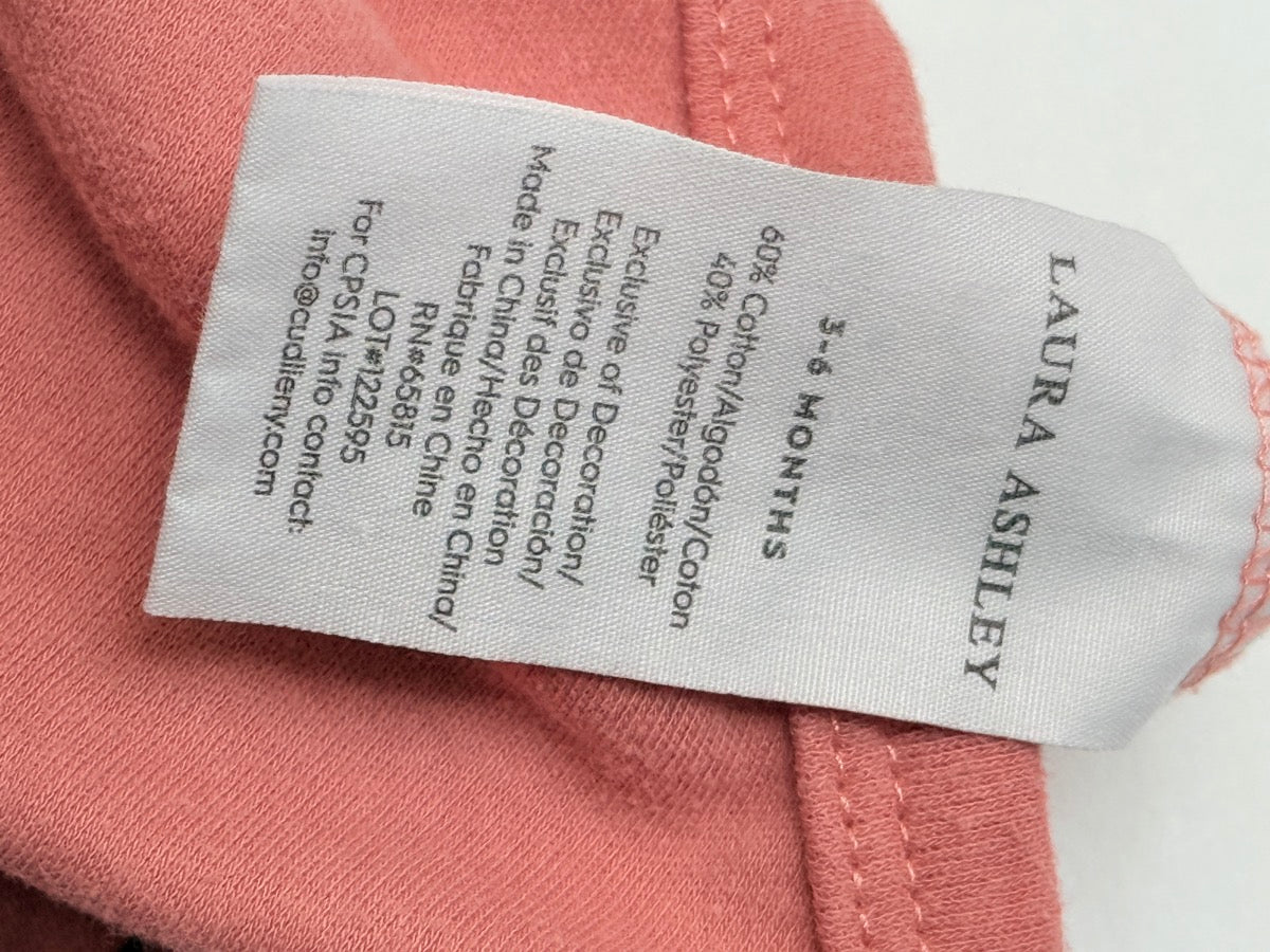 Laura Ashley Terracotta Bodysuit 3-6M