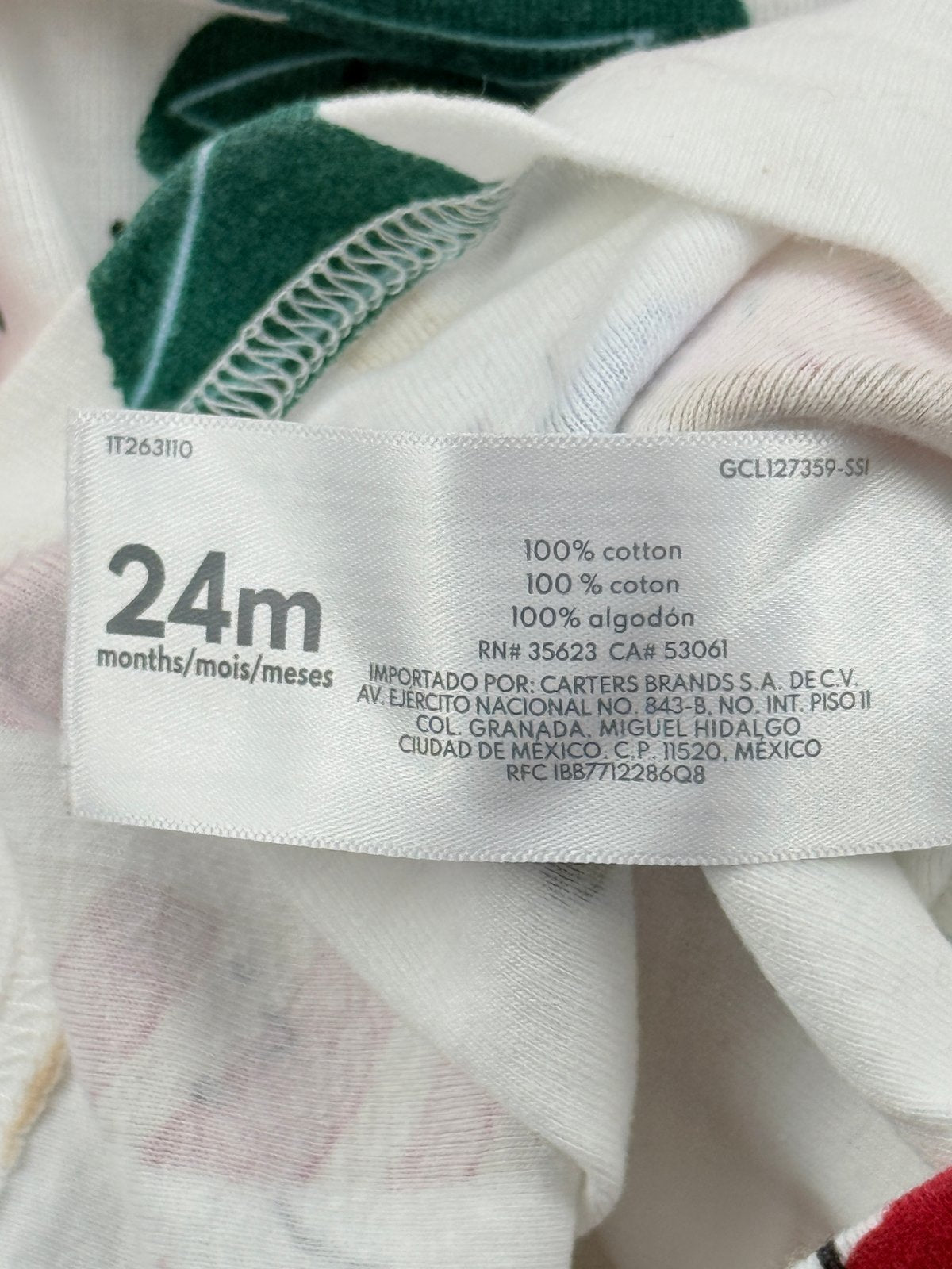 Carter's Bedtime Christmas Pajamas 24M