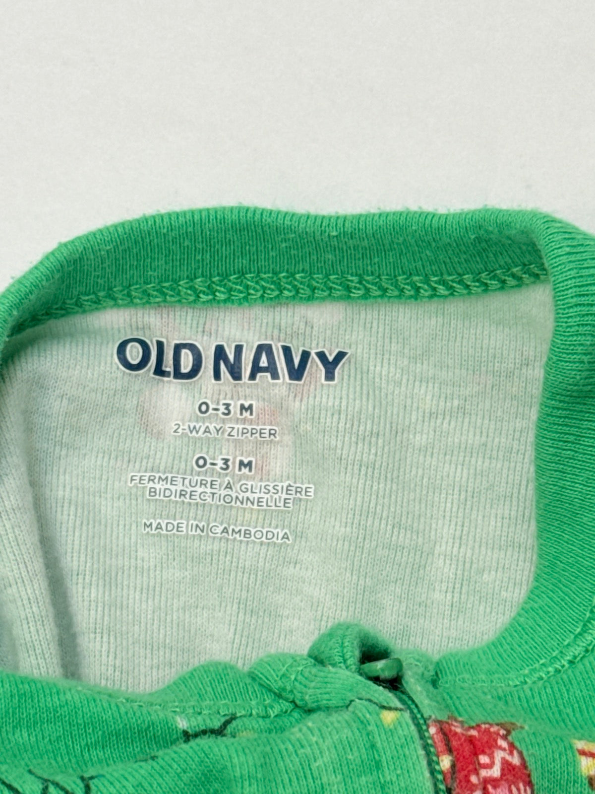 Old Navy Dachshund Christmas Footed Sleeper 0-3M