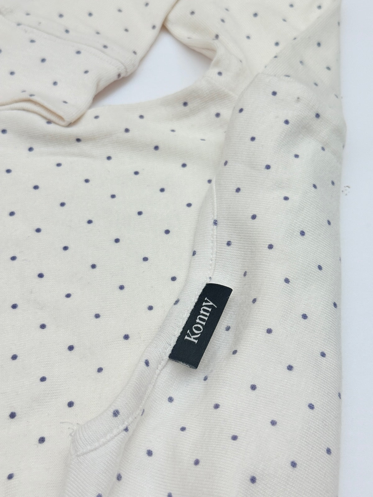 Konny Cream Dotted Pajama Set 2-3y