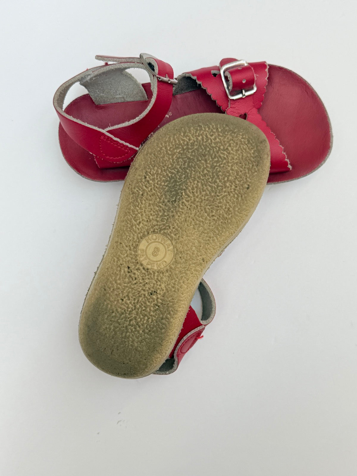 Salt Water Sandals Sun-San Sweetheart Red Size 8