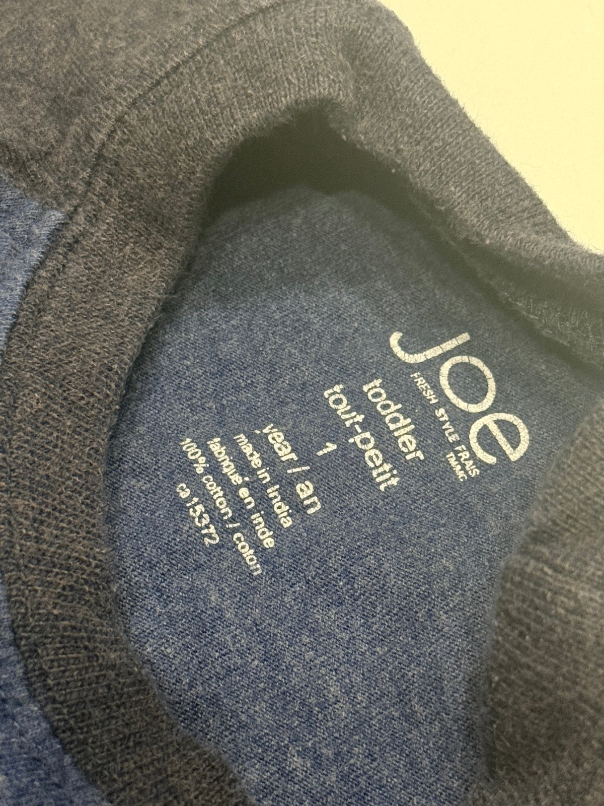 Joe Fresh Alphabet Long Sleeve Tee 1Y