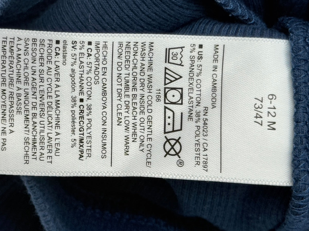 Old Navy Ribbed Henley Long Sleeve Top 6-12M