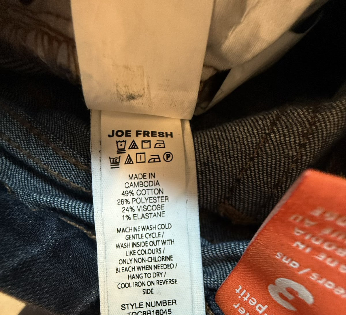 Joe Fresh Dark Wash Skinny Jeans 3T