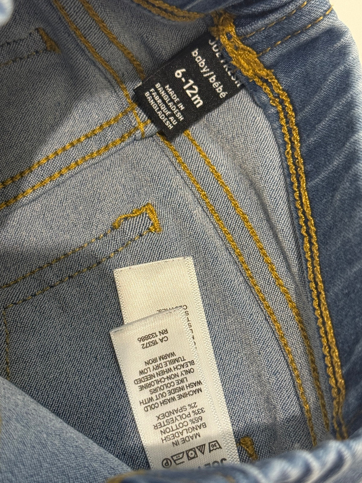 Joe Fresh Baby Denim Jeggings 6-12M