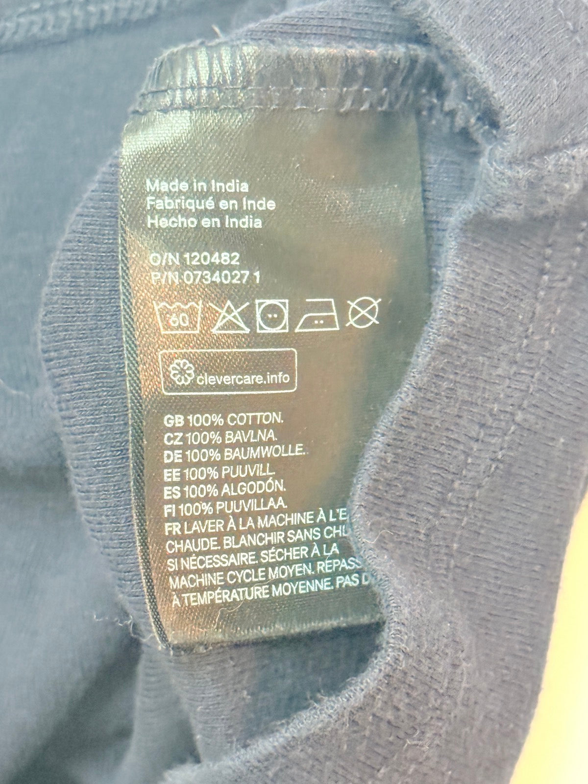 H&M Black Organic Cotton Top 12-18M