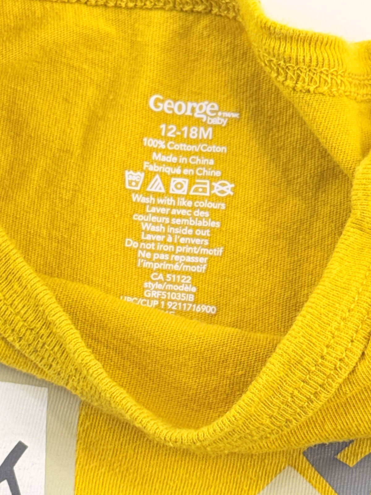George Baby Construction Trucks Bodysuit 12-18M