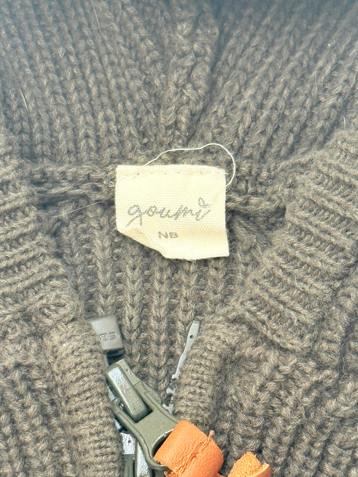 Goumi Forest Green Knit Hooded Bunting Sleep Sack NB