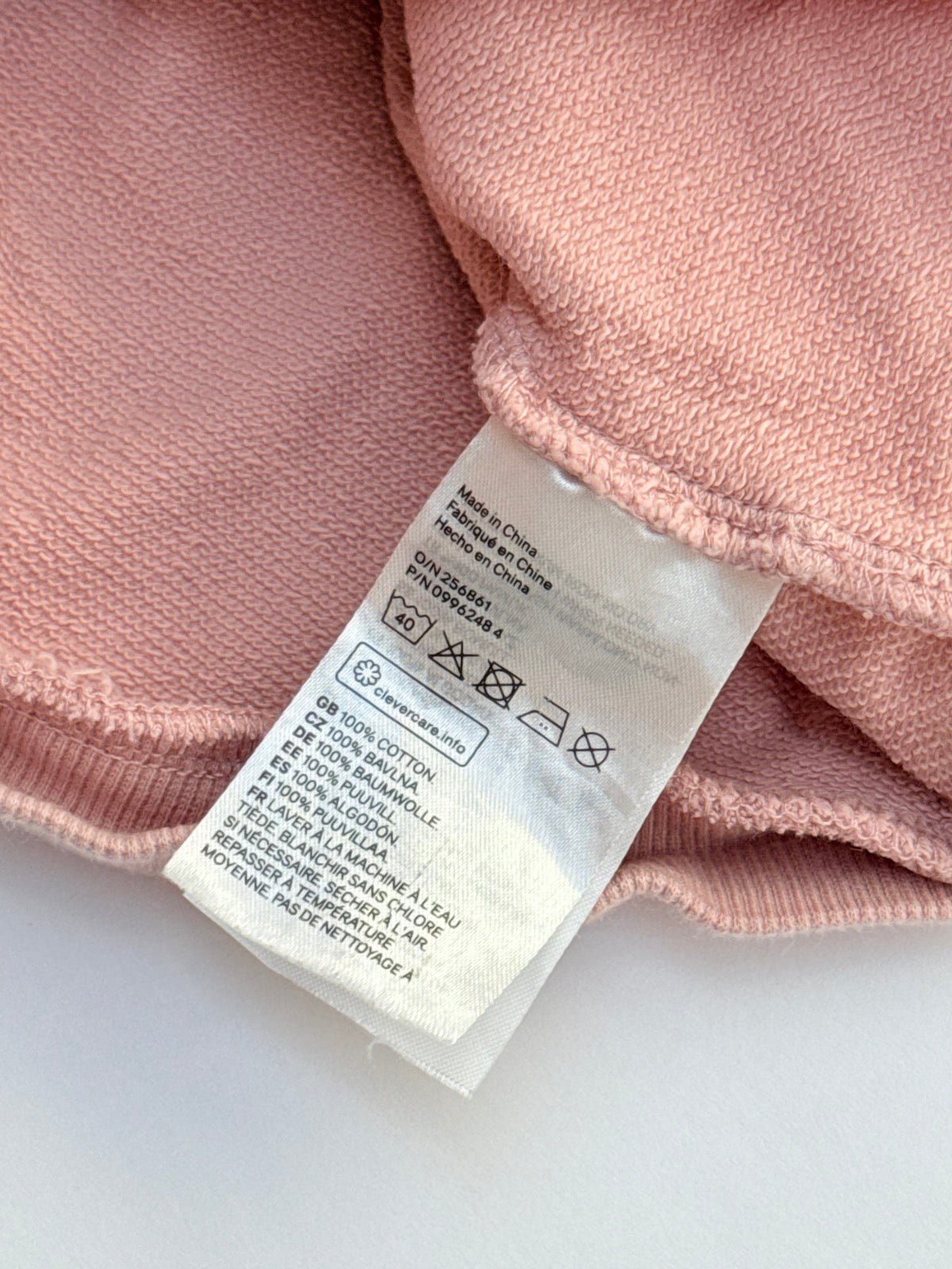 H&M Pink Eyelet Collar Long Sleeve Sweater 4-6M